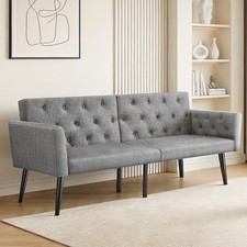 Double Fabric Sofa Single Bed